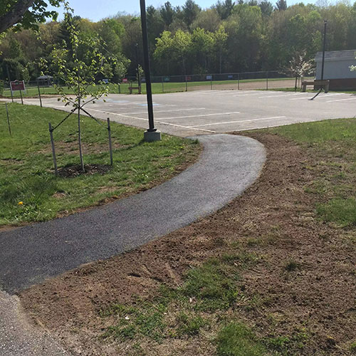 Installed Walking Trail Gray Maine by Bedard Excavation